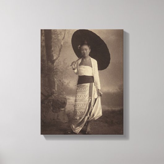 Burmesen Leinwanddruck (Vorderseite)