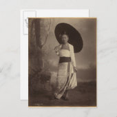 Burmesen Postkarte (Vorne/Hinten)