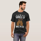 Burmesische Katze 9 T-Shirt (Vorne ganz)