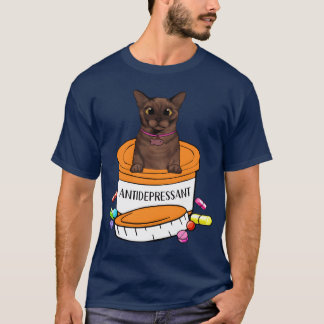 Burmesische Katze Weihnachtskatze Freund T-Shirt