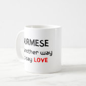 burmesische Liebe Kaffee Tasse (Vorderseite Links)