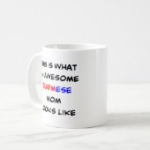 burmesische Mama, phantastisch Kaffeetasse (Vorderseite Links)