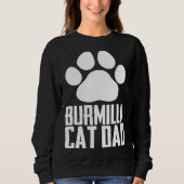 Burmilla cat dad sweatshirt (Vorderseite)