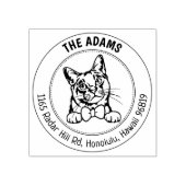 Burmilla Cat Rücksendeadresse Gummistempel (Prägung)