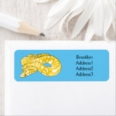 Burmische Python Schlange Cartoon Abbildung (Insitu)