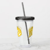Burmische Python Schlange Cartoon Abbildung Acryltrinkbecher (Links)