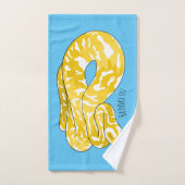 Burmische Python Schlange Cartoon Abbildung Badhandtuch Set (Handtuch)