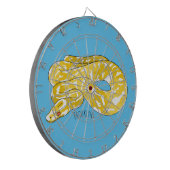 Burmische Python Schlange Cartoon Abbildung Dartscheibe (Vorderseite Links)