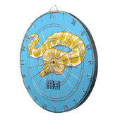 Burmische Python Schlange Cartoon Abbildung Dartscheibe (Vorderseite rechts)