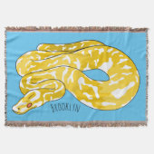 Burmische Python Schlange Cartoon Abbildung Decke (Vorderseite)