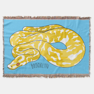 Burmische Python Schlange Cartoon Abbildung Decke
