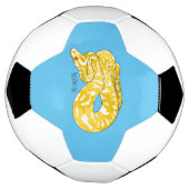 Burmische Python Schlange Cartoon Abbildung Fußball (Gedreht)