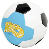 Burmische Python Schlange Cartoon Abbildung Fußball (Dreiviertel)