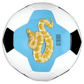Burmische Python Schlange Cartoon Abbildung Fußball (Gedreht)