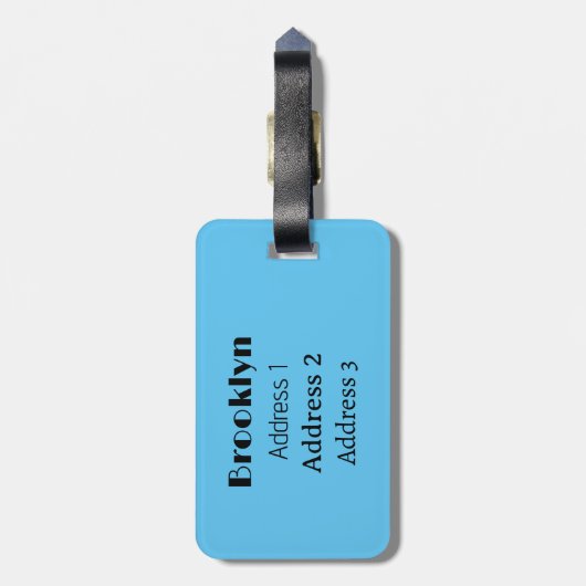 Burmische Python Schlange Cartoon Abbildung Gepäckanhänger (Rückseite vertikal)