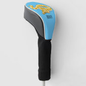Burmische Python Schlange Cartoon Abbildung Golf Headcover (angewinkelt)