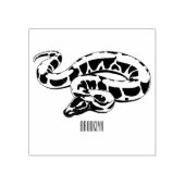 Burmische Python Schlange Cartoon Abbildung Gummistempel (Prägung)