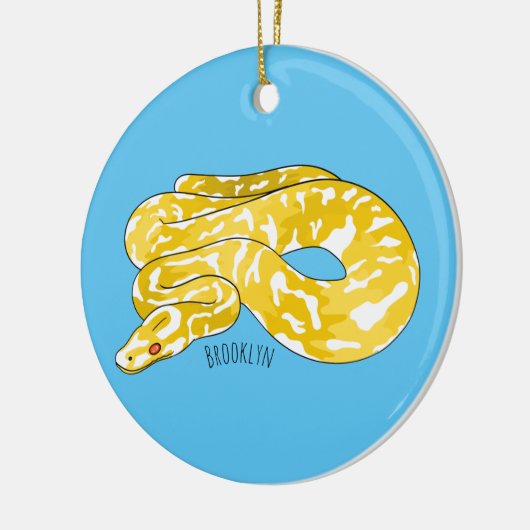 Burmische Python Schlange Cartoon Abbildung Keramik Ornament (Links)