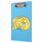 Burmische Python Schlange Cartoon Abbildung Klemmbrett (Links)