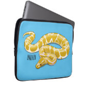Burmische Python Schlange Cartoon Abbildung Laptopschutzhülle (Vorne Rechts)