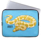 Burmische Python Schlange Cartoon Abbildung Laptopschutzhülle (Vorderseite)