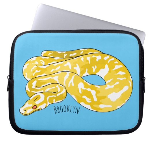 Burmische Python Schlange Cartoon Abbildung Laptopschutzhülle (Vorderseite)