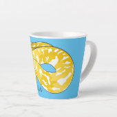 Burmische Python Schlange Cartoon Abbildung Milchtasse (Rechte Ecke)