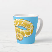 Burmische Python Schlange Cartoon Abbildung Milchtasse (Rechte Ecke)