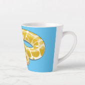 Burmische Python Schlange Cartoon Abbildung Milchtasse (Rechts)