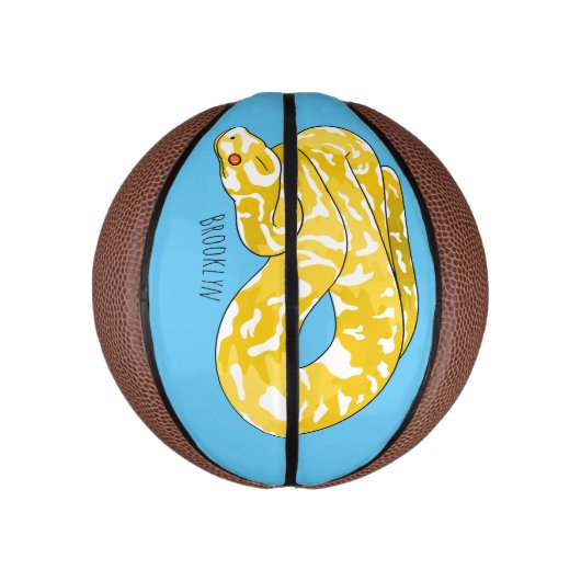 Burmische Python Schlange Cartoon Abbildung Mini Basketball (Vertikal)