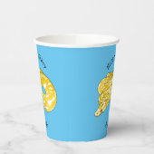 Burmische Python Schlange Cartoon Abbildung Pappbecher (Links)