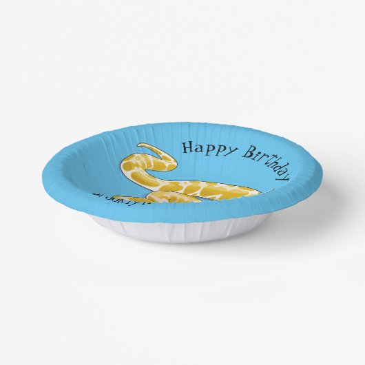 Burmische Python Schlange Cartoon Abbildung Pappteller (Gewinkelt)