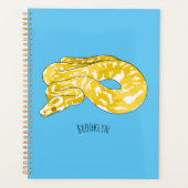 Burmische Python Schlange Cartoon Abbildung Planer (Vorderseite)