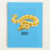 Burmische Python Schlange Cartoon Abbildung Planer (Vorderseite)