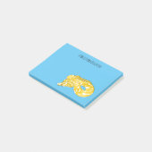 Burmische Python Schlange Cartoon Abbildung Post-it Klebezettel (angewinkelt)