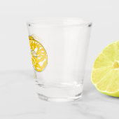 Burmische Python Schlange Cartoon Abbildung Schnapsglas (Rechts)