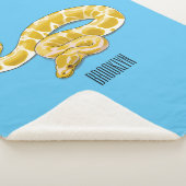 Burmische Python Schlange Cartoon Abbildung Sherpadecke (3/4)