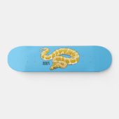 Burmische Python Schlange Cartoon Abbildung Skateboard (Horizontal)