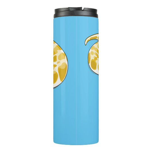 Burmische Python Schlange Cartoon Abbildung Thermosbecher (Rückseite)