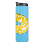 Burmische Python Schlange Cartoon Abbildung Thermosbecher (Nach rechts gedreht)