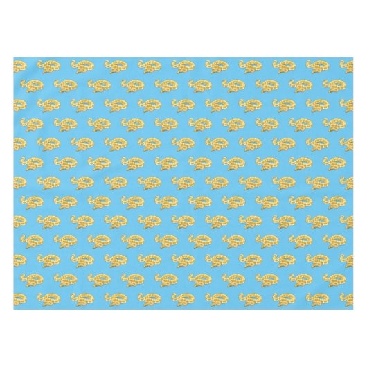 Burmische Python Schlange Cartoon Abbildung Tischdecke (Vorderseite (Horizontal))