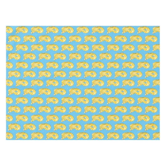 Burmische Python Schlange Cartoon Abbildung Tischdecke (Vorderseite (Horizontal))