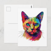 Burmkatze Postkarte (Vorne/Hinten)