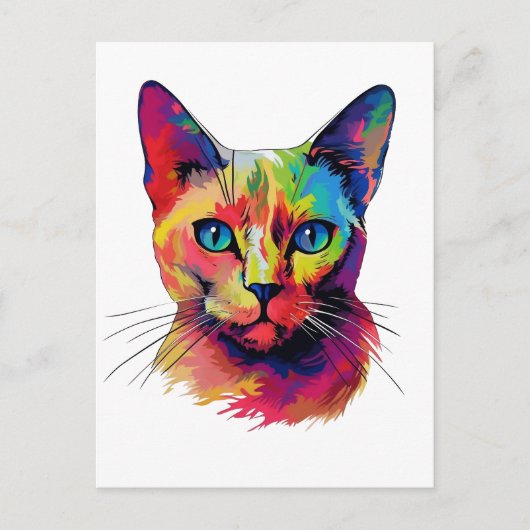 Burmkatze Postkarte (Vorderseite)
