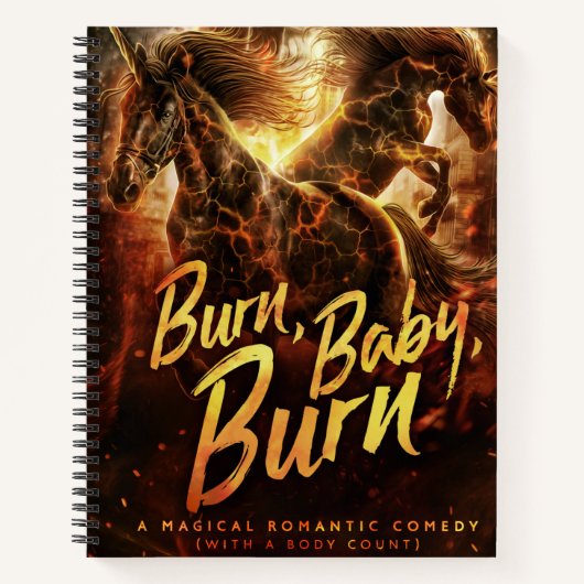 Burn Baby Burn Spiral Notebook Notizblock (Vorderseite)