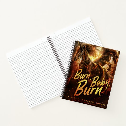 Burn Baby Burn Spiral Notebook Notizblock (Innenseite)