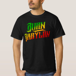 Burn Babylon Rasta Colors Reggae T - Shirt