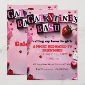 Burn Book Galentine's Day Einladung (Vorne/Hinten)