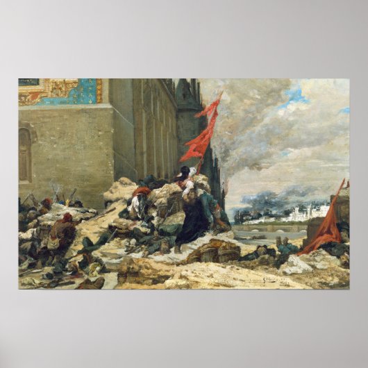 Burn der Tuilerien, 1871 Poster (Vorne)