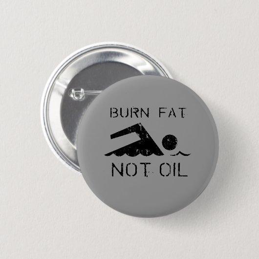 Burn Fat schwimmen Button (Vorne & Hinten)